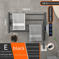 Bathroom Accessories Black Stainless Steel Towel Dryer Heating Smart Electric Towel Rack