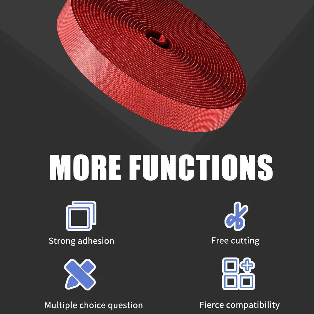 Nylon Magic Cable Organizer Winder Management Free Cut Ties Mouse earphone Cord Charge Cable Data Line Protector Tie Magic Tape