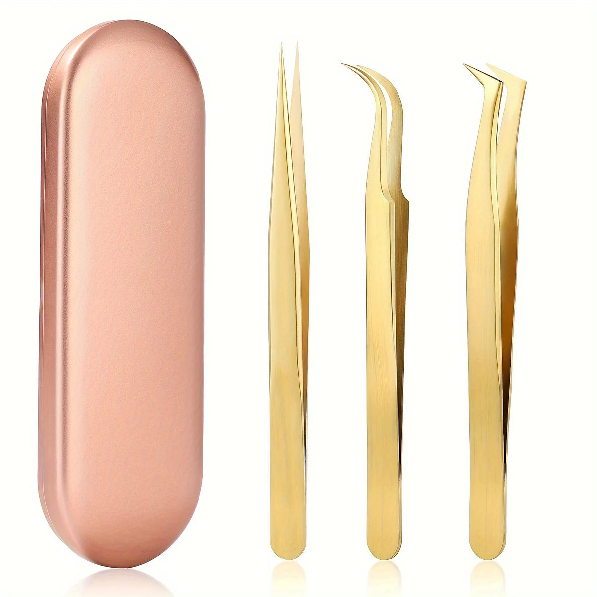1/3Pcs High Precision Lash Tweezers Set  Includes Stainless Steel Eyelash Tweezers for Classic Individual and Volume Lash Exten