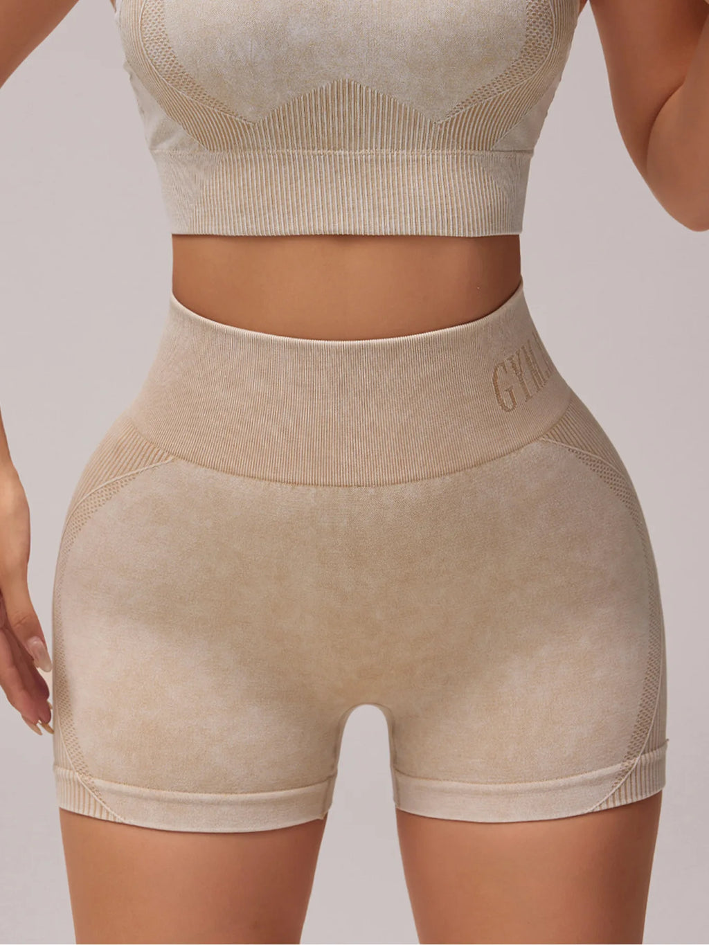 Women Sand Wash High Waist Tummy Control Butt Lifting High Stretch Slim Yoga Shorts Wear Outside Run Gym Workout  Sports Pants