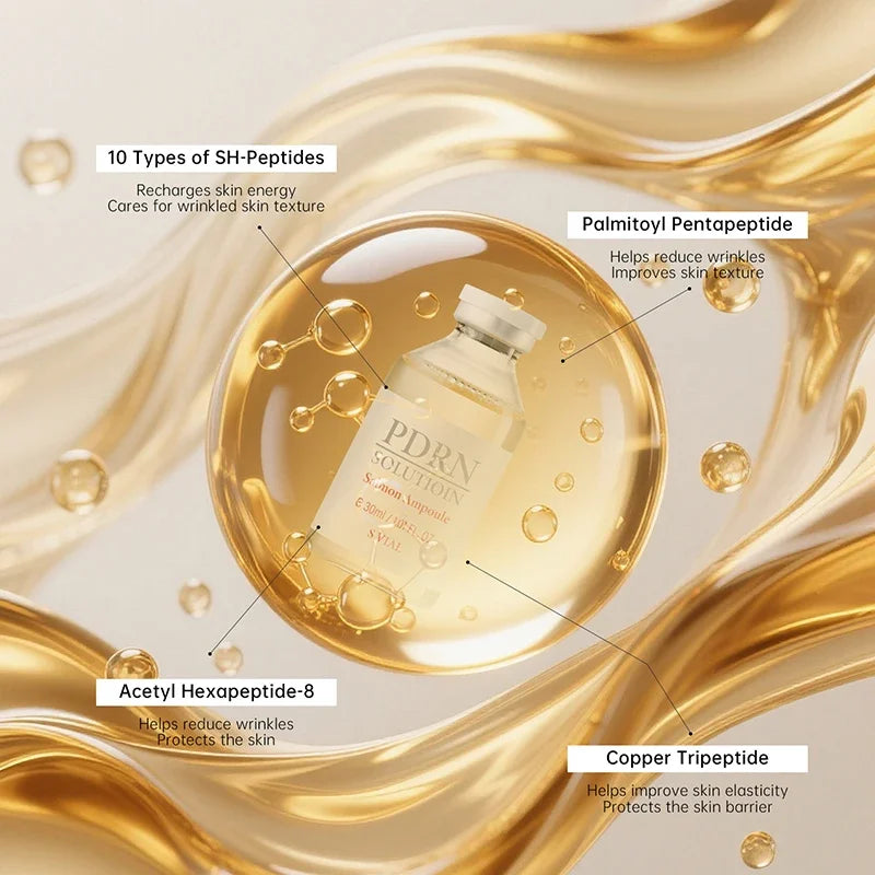 PDRN Serum Ampoules 30ml Renew Skin Daily Skincare Deeply Repair Multi-effect Skin Barrier Strengthening Firming Facial Serum
