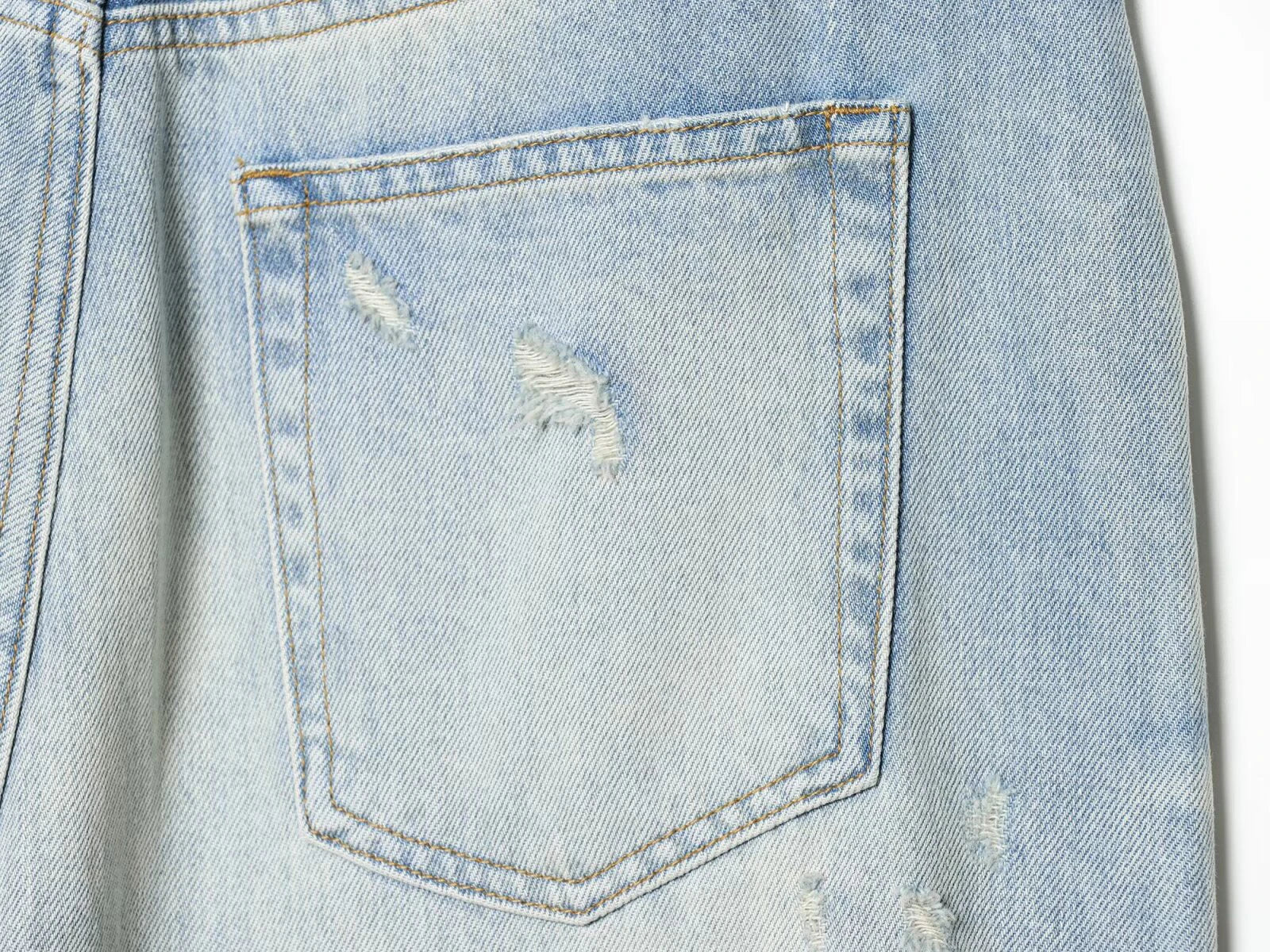 European and American style 2026 spring/summer new women's clothing mid waist casual ripped and flanged denim pants