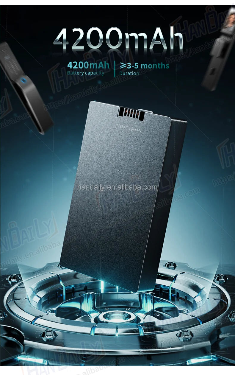 Waterproof App Smart Real Time Video Call Digital  3D Face Recognition Smart Biometric Fingerprint Digital