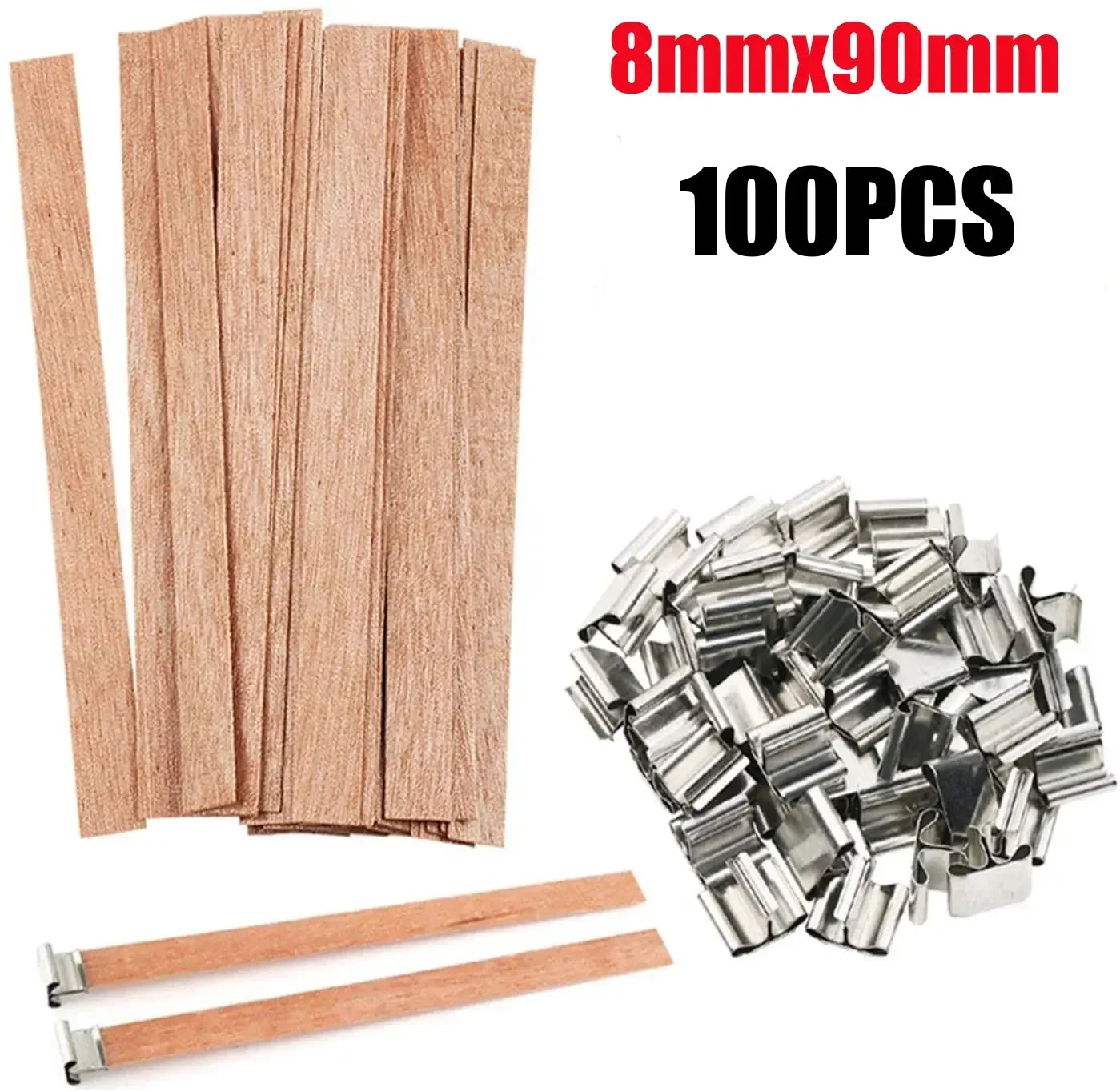 Handmade Soy Wax Candle Wooden Wick DIY Aromatherapy Candle Single Direction Wick Paraffin Wax Candle Crafting Guide
