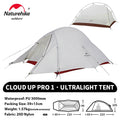 Naturehike Cloud Up 1 Upgraded Tent Ultralight Camping Tent Waterproof Outdoor Hiking Travel Tent Backpacking Cycling Tent