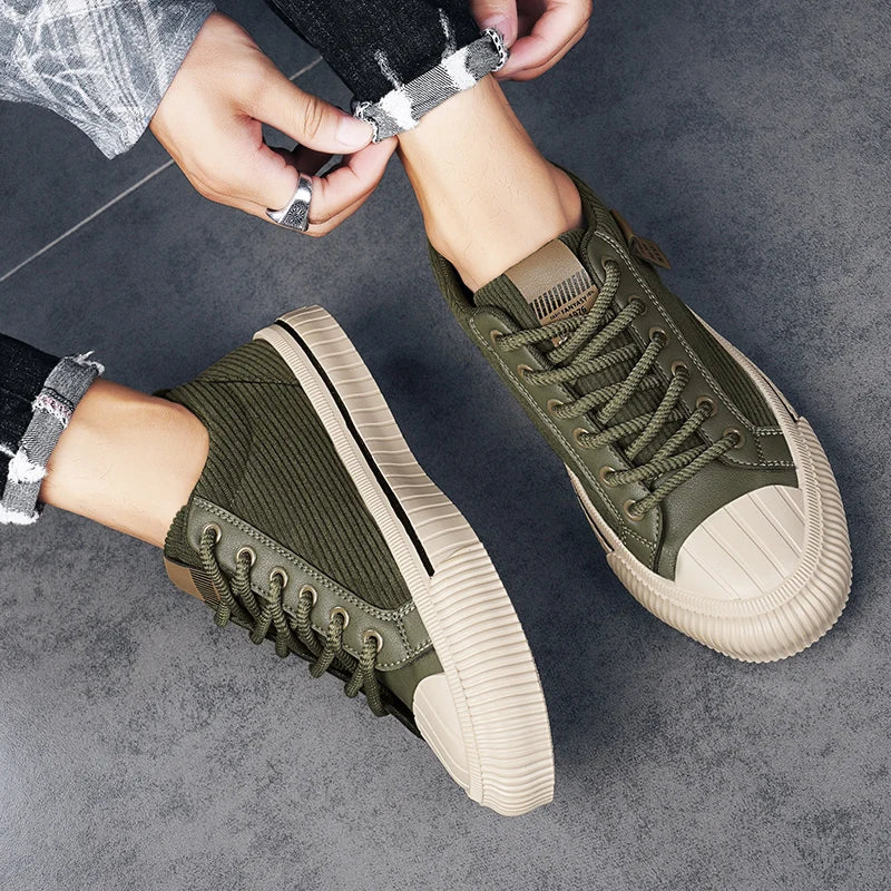 Fashion Men's Walking Sneakers Outdoor Man Casual Shoes Breathable Lightweight Board Shoes Platform Sport Footwear Running Shoes