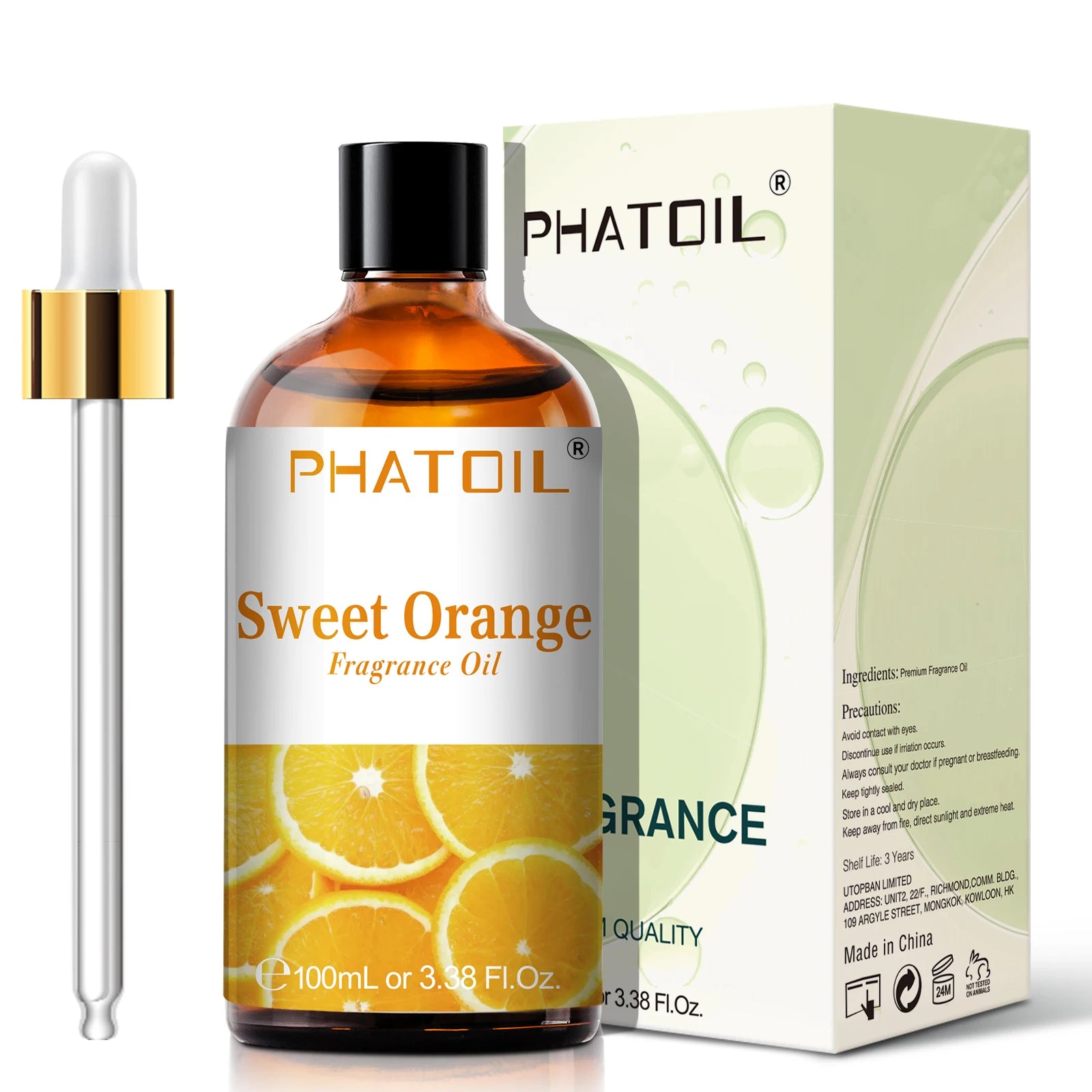 PHATOIL 100ml Fruit Series Fragrance Oils with Glass Dropper Coconut & Vanilla Strawberry Mango Cherry Aroma Oil For Diffuser
