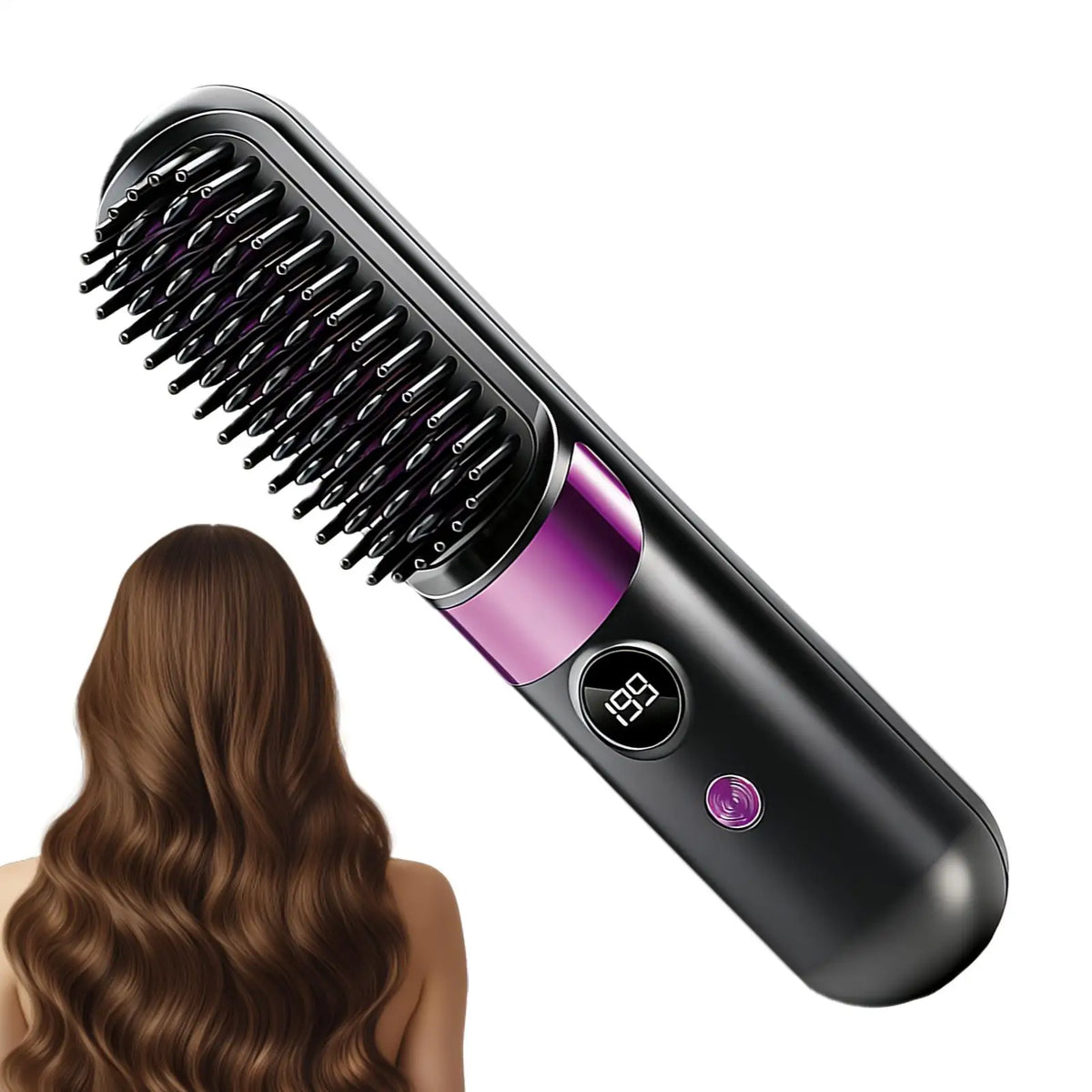 Hair Styler Straightening Hot Comb Heating Straight Hair Comb Mini Ionic Hot Comb Straightener Hair Straightening Brush