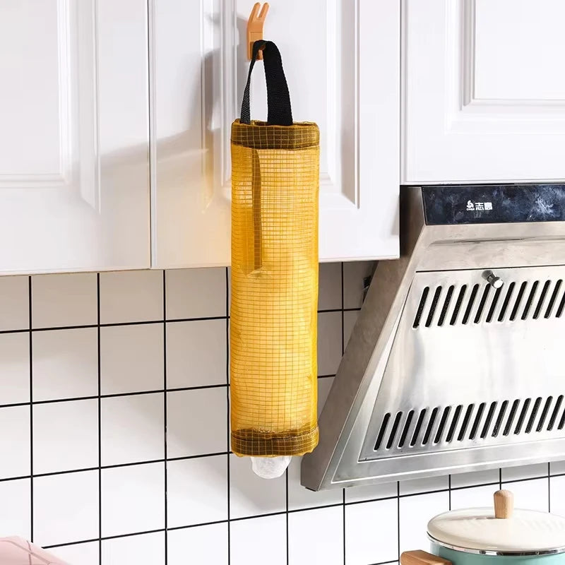 Kitchen Organizer Garbage Bag Storage Basket Garbage Organizer Plastic Bag Holder Garbage Collection Storage Kitchen Accessories
