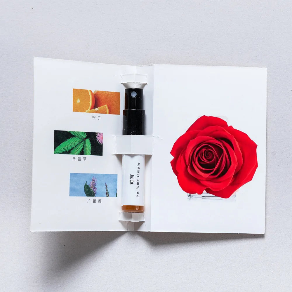 5 pack 3ML men's and women's perfume sample set eau de toilette long-lasting fragrance portable for travel easy to carry around