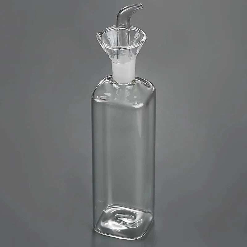 ♬High Borosilicate Glass Oil Pot Household Leak-proof Oil & Vinegar Pots Kitchen Soy Sauce Pot Tank Seasoning Bottle