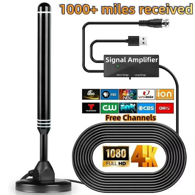 Popular Terrestrial Digital TV Antenna, Indoor/Outdoor Suction Cup TV Antenna, DTMB Home DVB-T2 Antenna