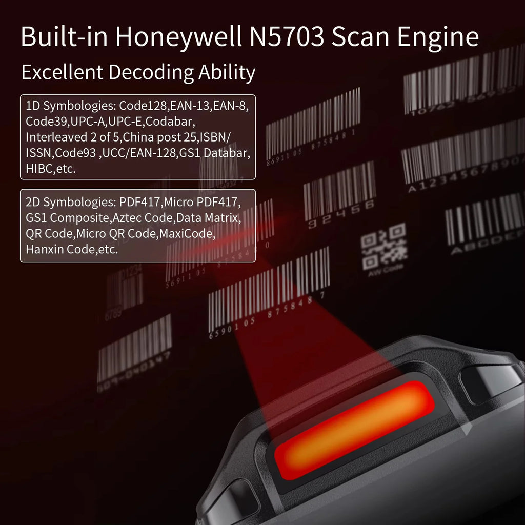 CHWEIDA 4 inch Full Keyboard Handheld Android PDA 1D 2D QR Code Barcode Scanner UHF RFID Reader Data Collector Terminal