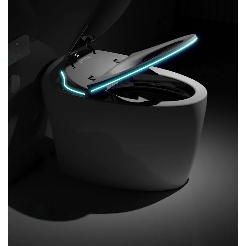 Egg-shaped smart toilet seat, fully automatic integrated household waterless pressure toilet, very practical