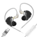 Gk Kunten 1DD Dynamic Drive Earphone Hifi IEMs In Ear Earbuds 2pin Detachable Cable Metal Gamer Headset