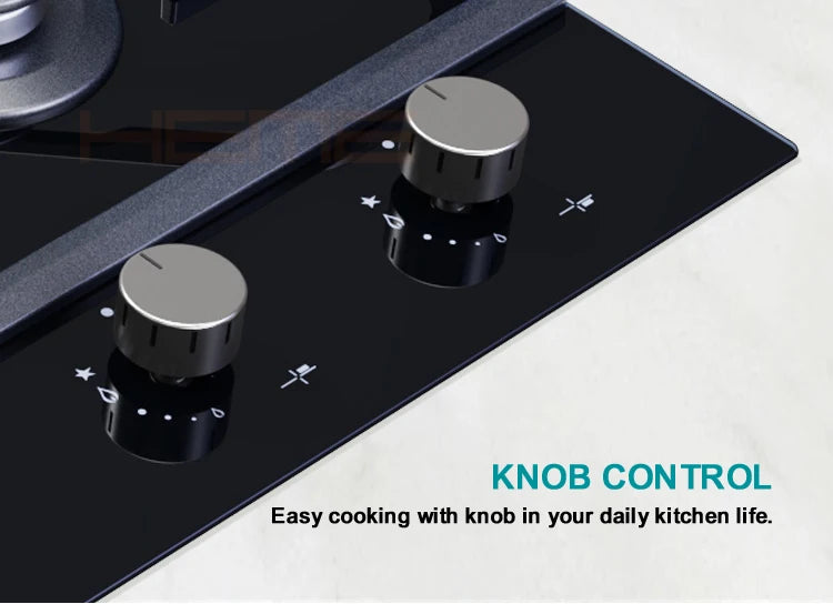 New Products Kitchen Appliances Glass Panel 4 Burners Hybrid Hob With Gas / Induction / Ceramic Burner