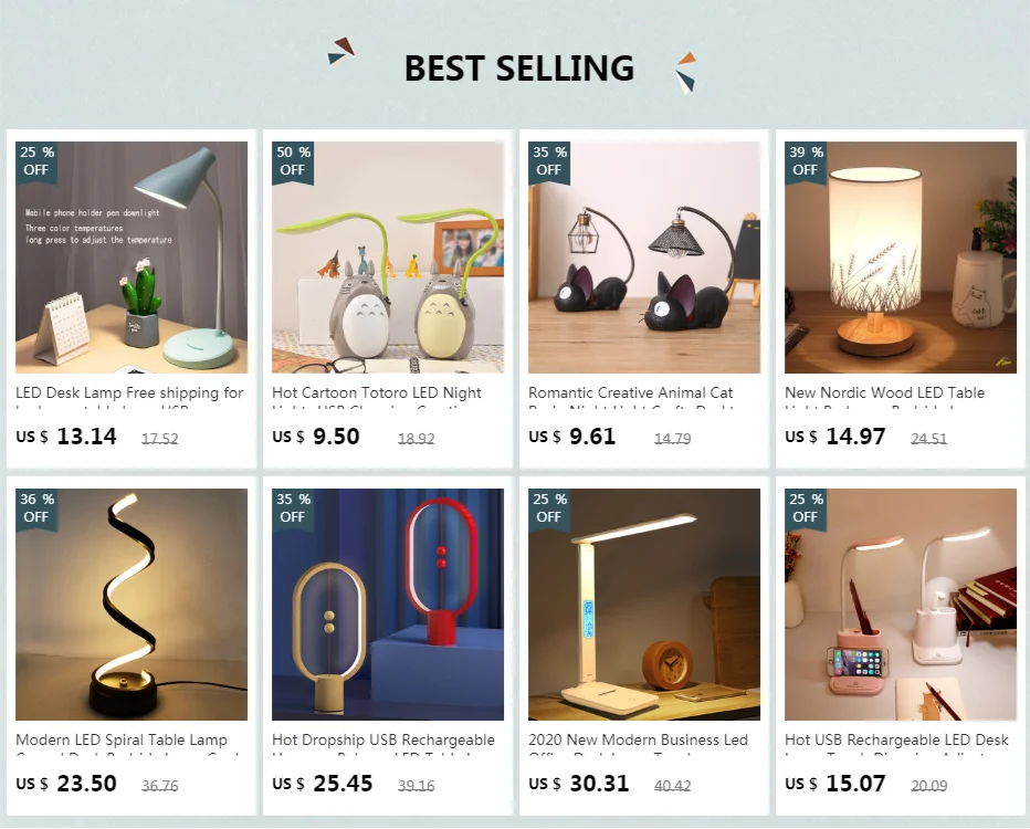 Flower LED Desk Lamp Student Bedroom Room Lighting Touch Reading Lamp Eye Protection Multi-function Lamp Table Light