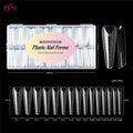 BNG Wide Size Dual Forms Nails Square Coffin Almond Nail Extension Mold False Nail Tips UV Gel Quick Building Mold Manicure Tool