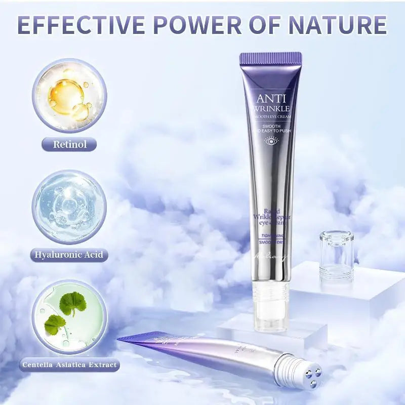 Anti Wrinkle Anti Dark Circle Eye Cream Roller Massager Moisturizing Eye Bags Anti Aging Hyaluronic Acid Eye Skin Care`~