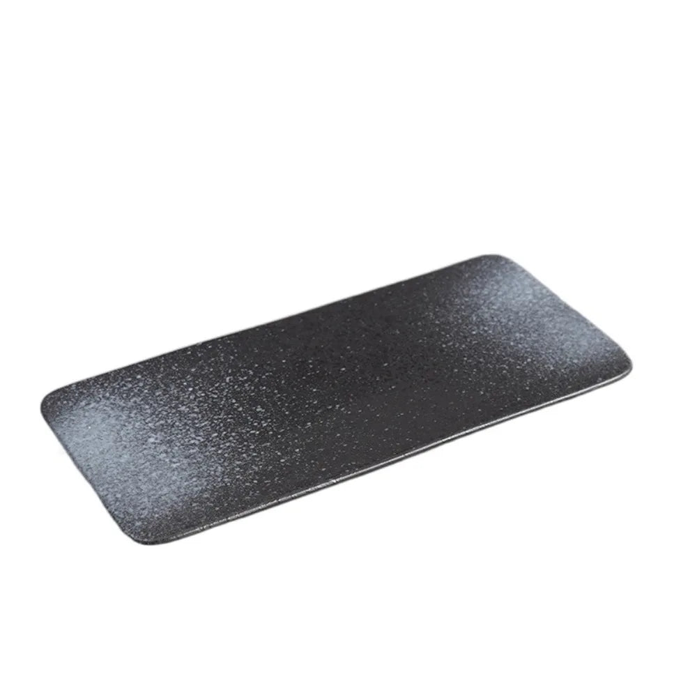 Kitchen Accessories Ceramic Japanese Style Sushi Plate Exquisite Fashionable Dinner Plates Elegant Rectangle Flat Plates Home