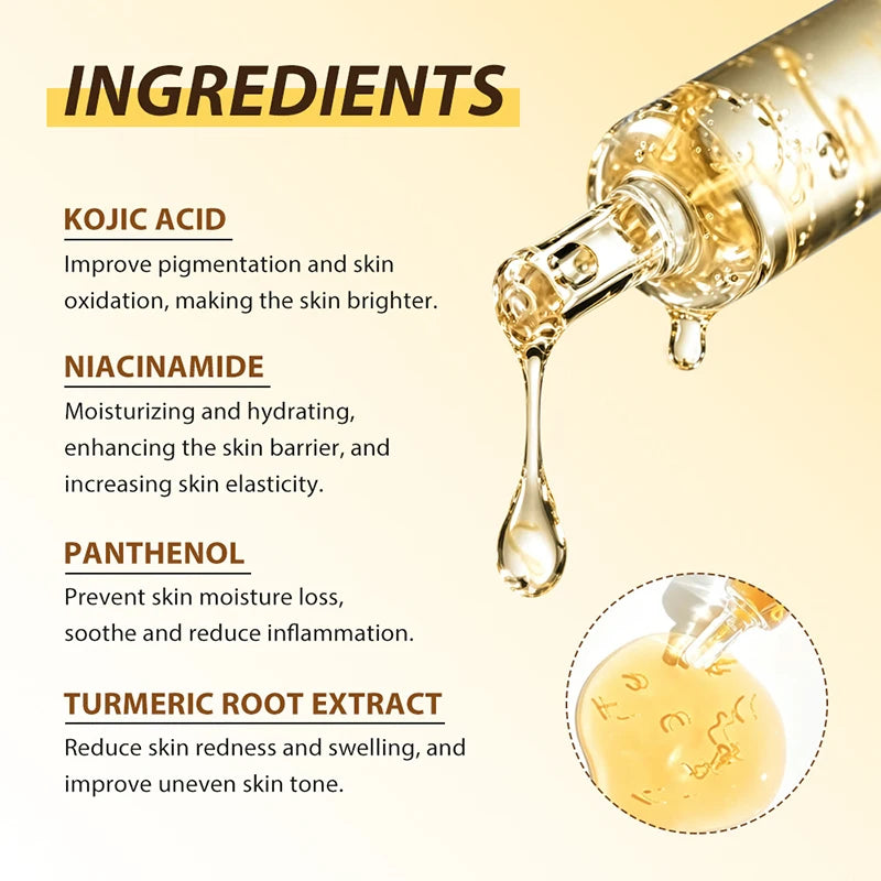 Kojic Acid Niacinamide Bottled Serum Pdrn Salmon Silk Peptide Glow Moisturizing Repair Skin Ampoule Essence Korean Skin Care