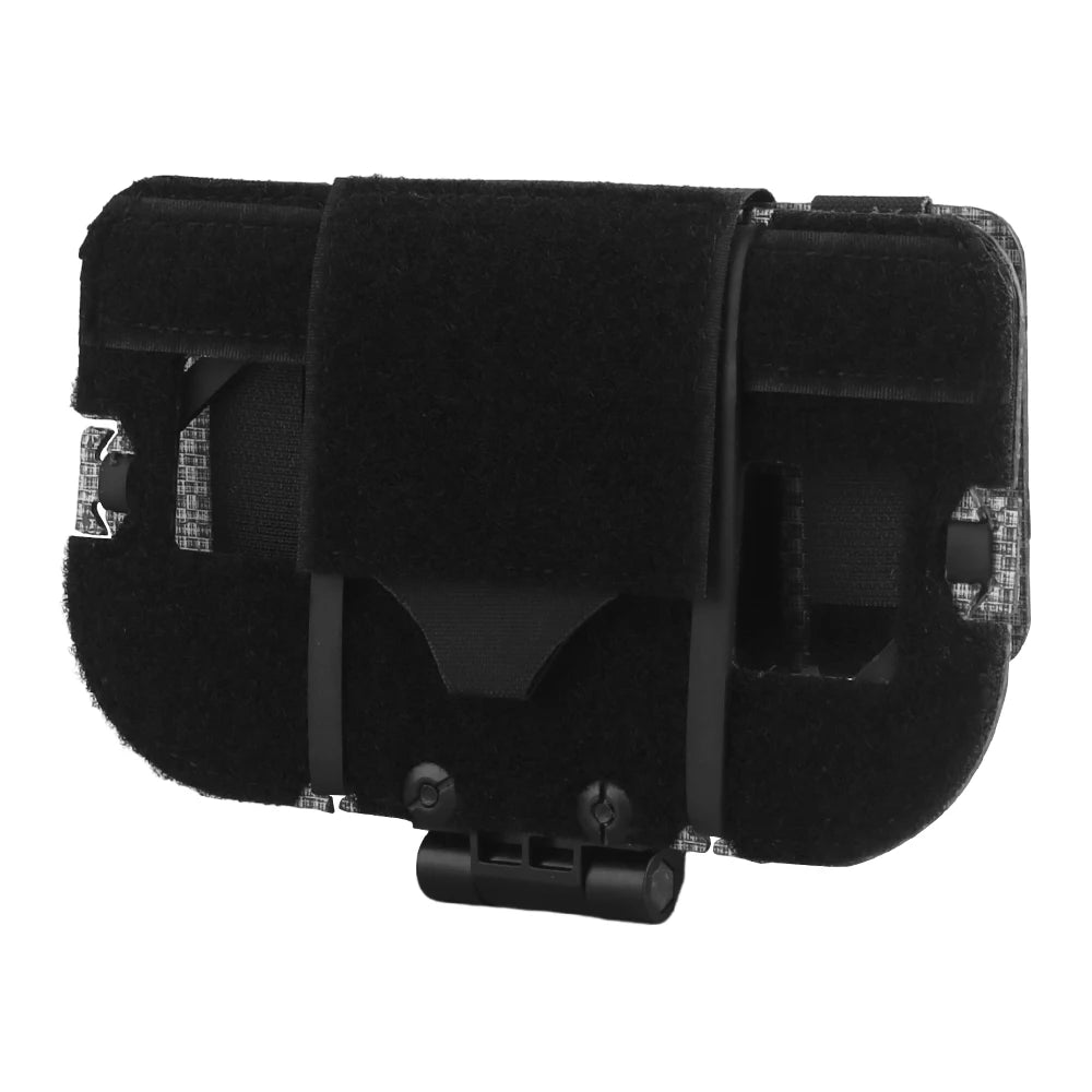 Tactical Phone Pouch with MOLLE/PALS Strap, Foldable Chest Phone Holder for Navigation & Tactical Vest Accessory