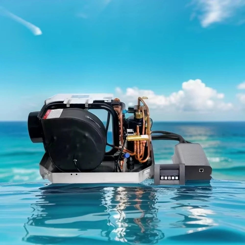 For Industrial Marine 12000btu 12V Self-Contained Air Conditioner Heating Cooling System for Vessels Boats DC