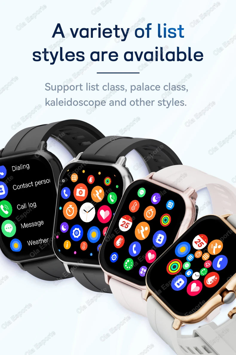 2026 New Multifunctional Smart Watch Men&Women Bluetooth Connected Phone Music Fitness Sports Bracelet Sleep Monitor Watch HT30