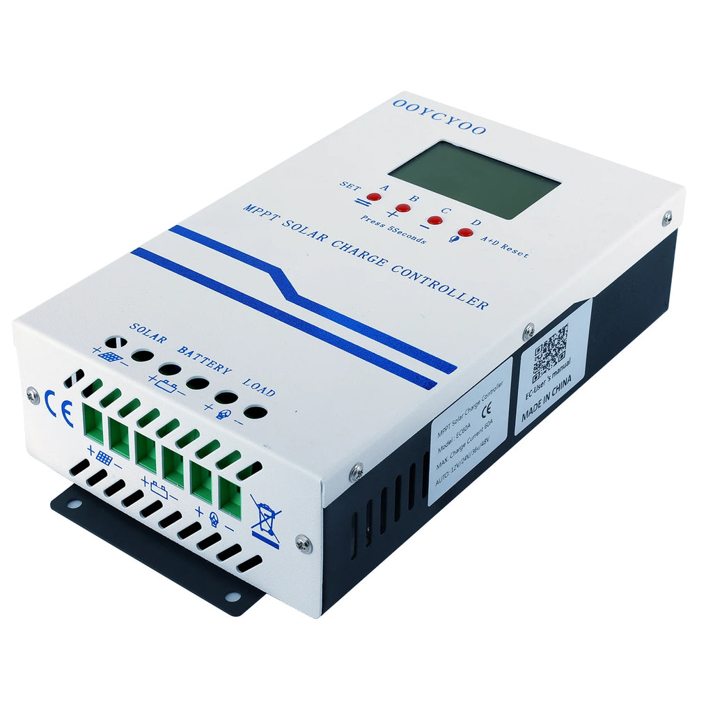 100V INPUT 48V12V24V60A solar controller MPPT wide voltage input photovoltaic power generation charging controller host