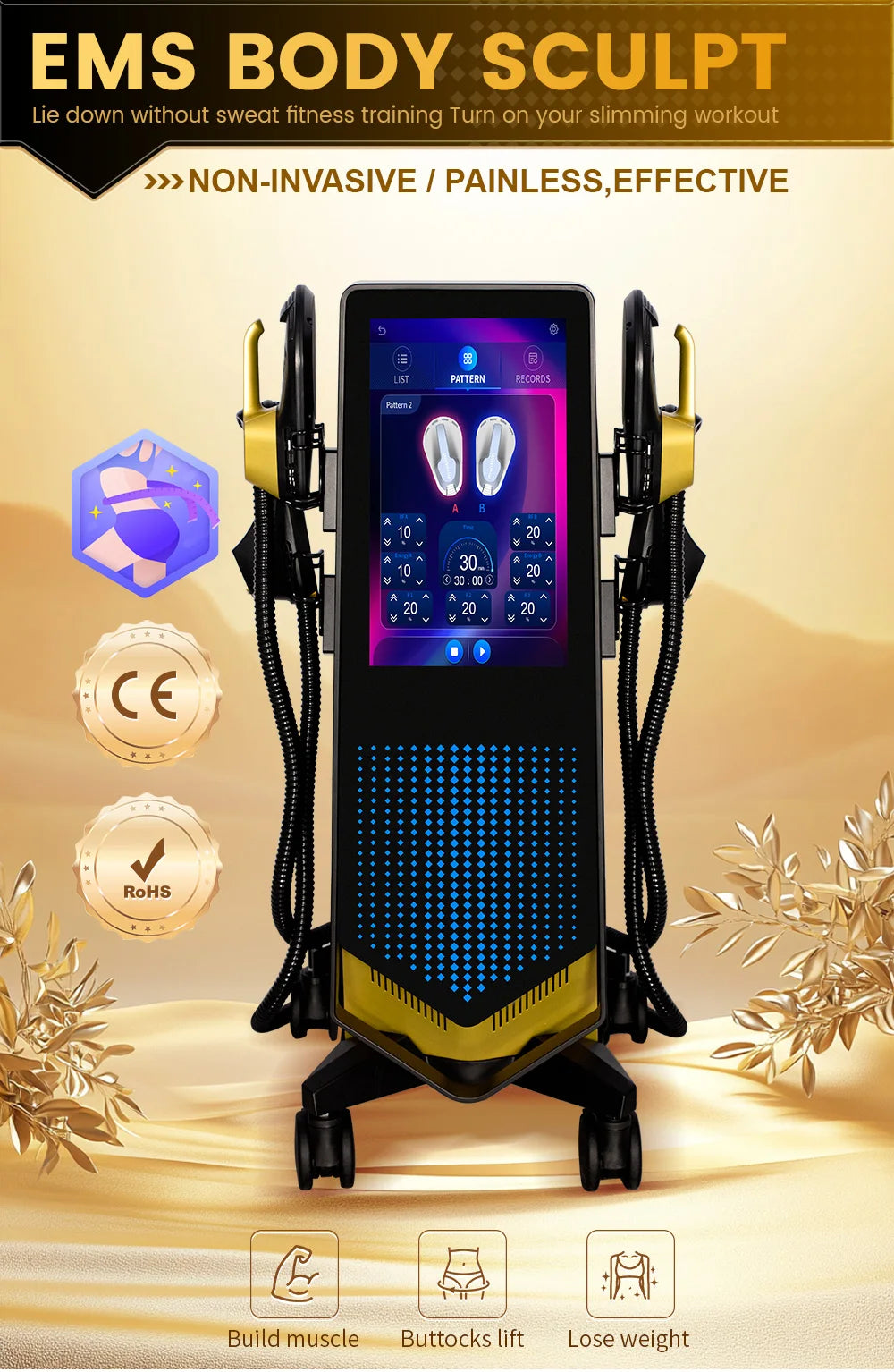 MYOslim Neo EMS RF Body Sculpting Machine 8500W 200HZ Muscle Stimulator Shaping Fitness Beauty Device