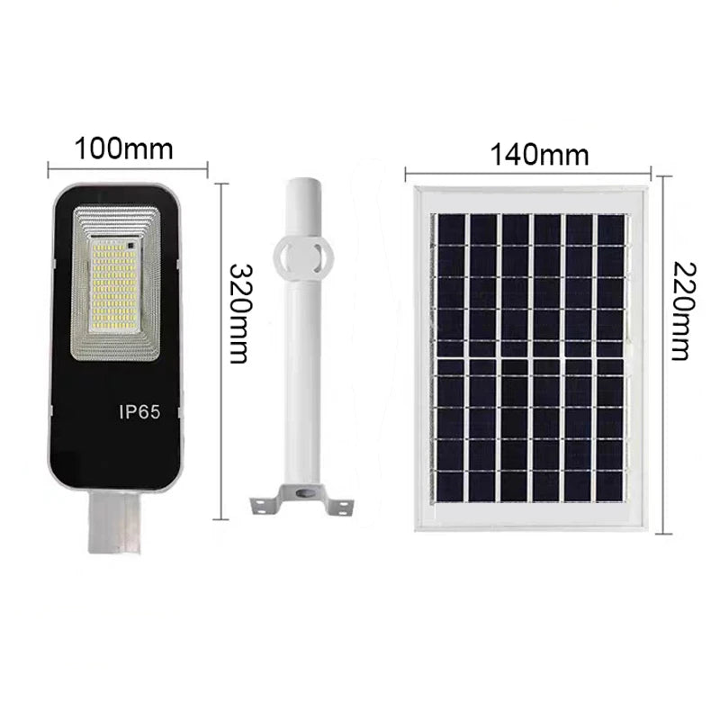 1000W Solar Street Light Outdoor Solar Street Light IP65 Waterproof Automatic Dusk to Dawn Street Light For Garage Garden