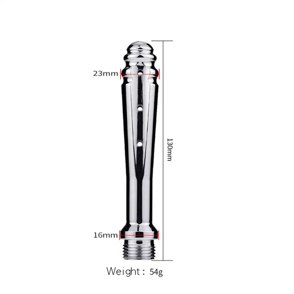 Stainless Steel Shower Bidet Faucet Rushed Anal Douche Portable Shower Cleaning Enemator Enema Metal Anal Cleaner Butt Plugs Tap