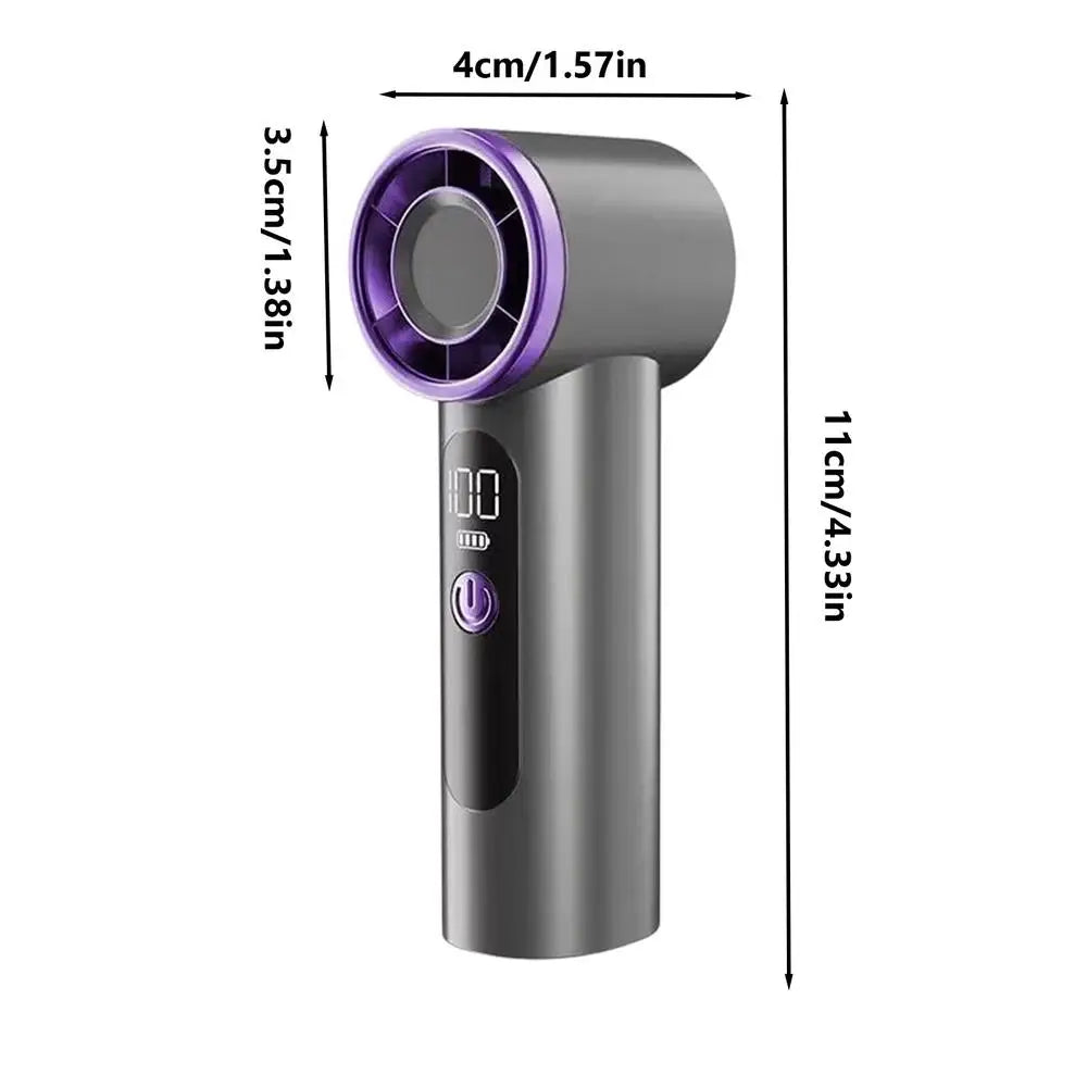 Air Cooler High-speed Handheld Fan Quiet Operation Waterproof USB Rechargeable Fan Long-lasting Strong Wind Fan Desktop