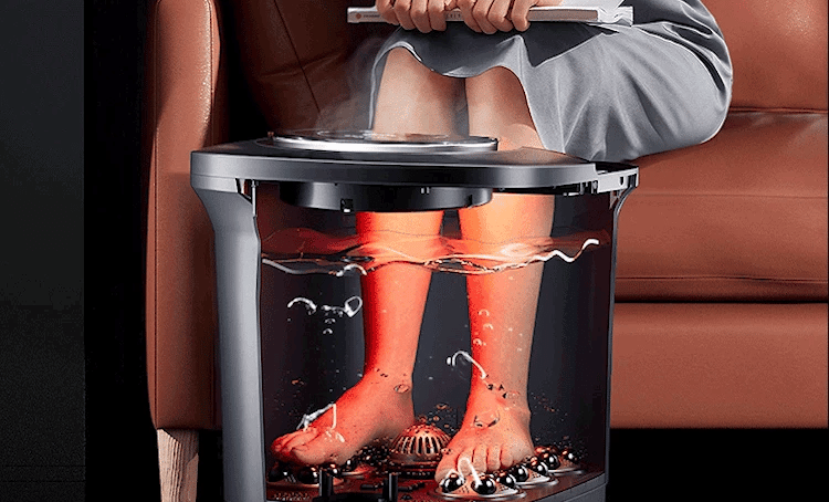 Acupoint Scraping Foot Bath Bucket Automatic Heating Electric Massage Constant Temperature Footbath Machine,  Bath Foot