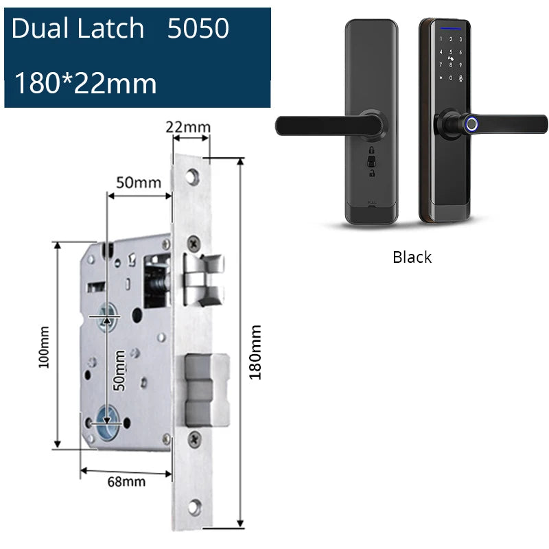 Zemismart Zigbee Fingerprint Door Lock Work with Tuya IC Card Key Password App Unlock with Doorbell Security Mechanical Lock