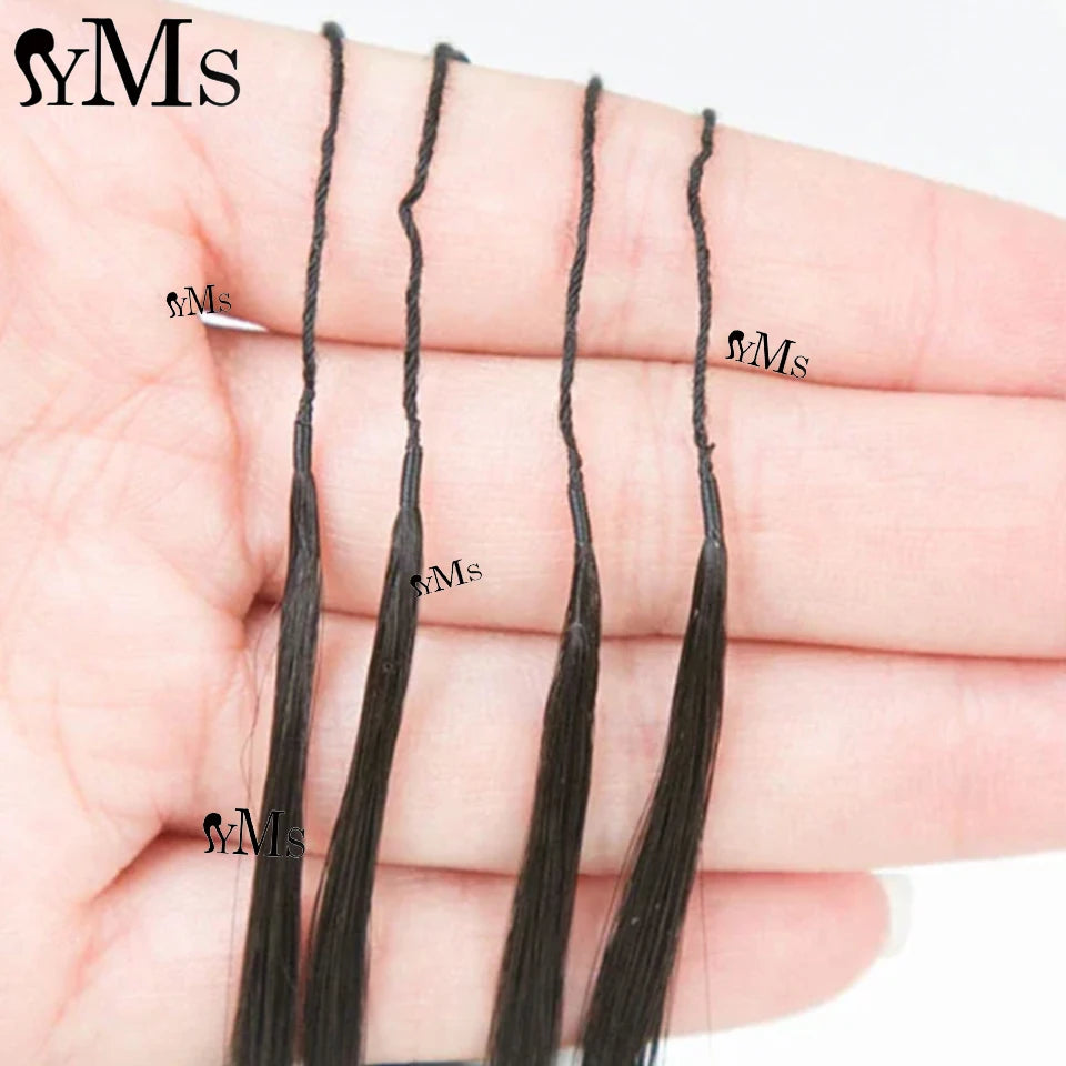 Burmese Curly Crochet Human Hair YMS Hair Invisible Burmese Curly Miracle Knots Braid Crochet Feather Human Hair For Braiding