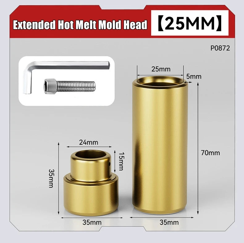 Pipe Welding Machine Accessories Extended Tube Hot Melt Mold Head PB/PP/PE/PPR Pipe Welding Tools for Home Plastic Water Pipe