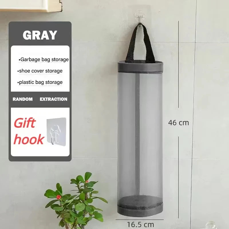 Kitchen Organizer Garbage Bag Storage Basket Garbage Organizer Plastic Bag Holder Garbage Collection Storage Kitchen Accessories