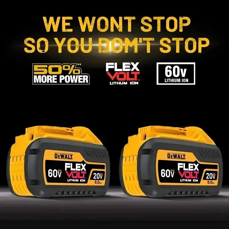 Original MAX Flexvolt DEWALT 20V 60V Battery, for DCB606 DCB205 DCB206 DCB609 Power Tool Battery, DEWALT 5AH 6AH 9AH Battery