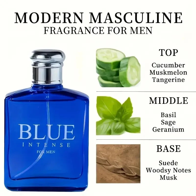 100% Brand-Original, High-Quality Men's Pure Black Perfume: Elegant Blackcurrant and Sandalwood, 100ml