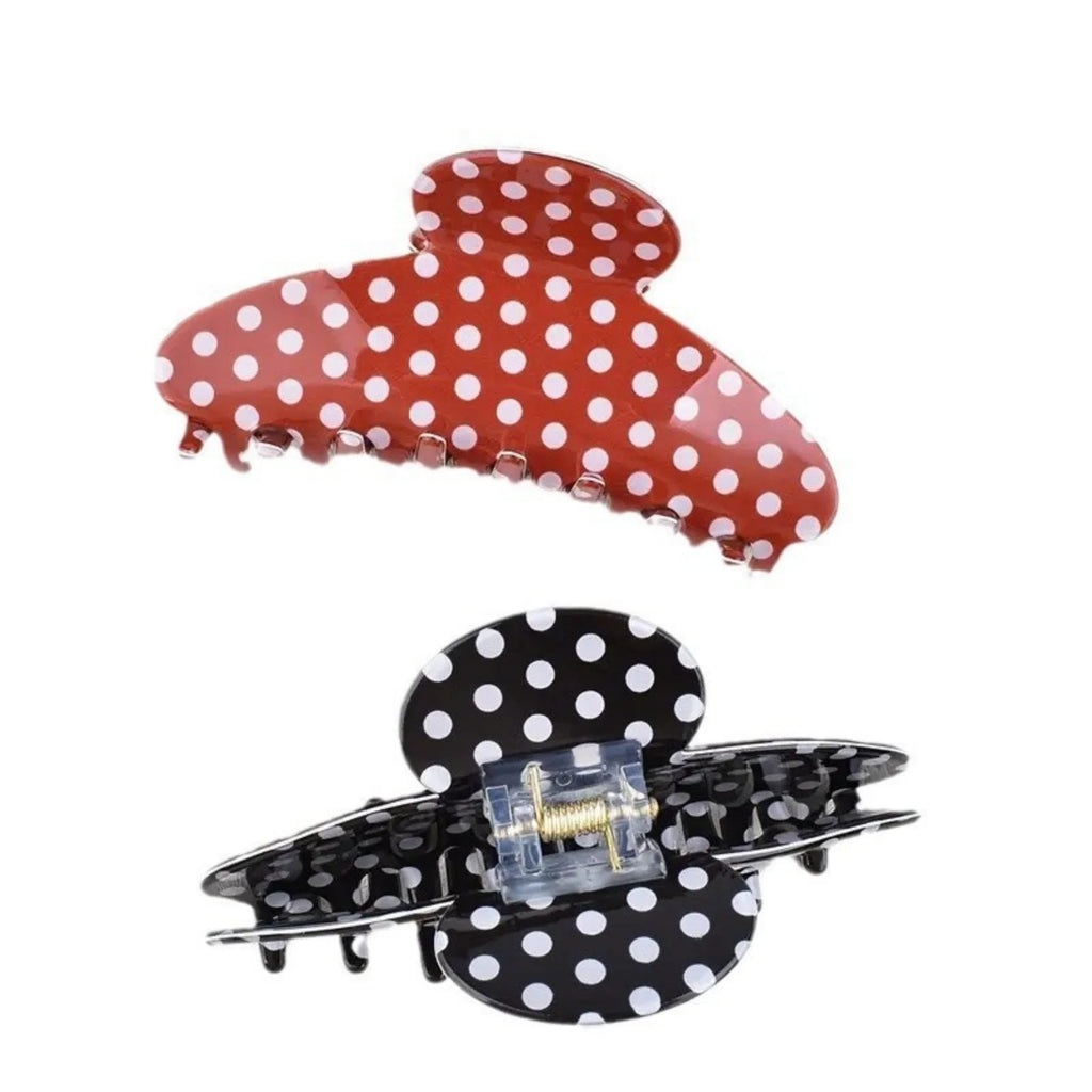 1PC Polka Dot Hair Claw Clips, Large Cute Hair Accessories for Women, Perfect for Updos