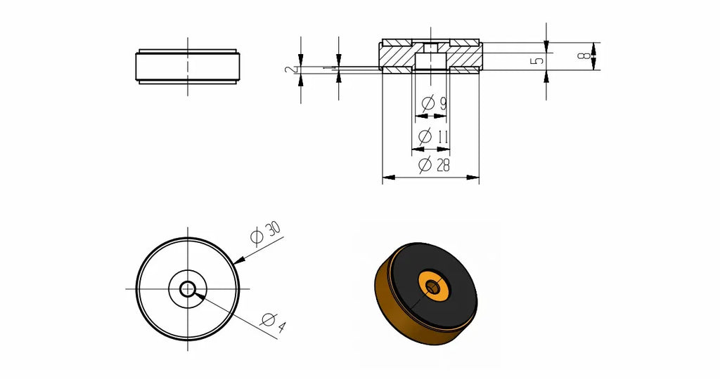 20mm 30mm 40mm Solid Aluminum Amplifier Feet Speaker Cabinet Isolation Stand Damper Leg Base DAC PC Turntable CD Player Mat Pad