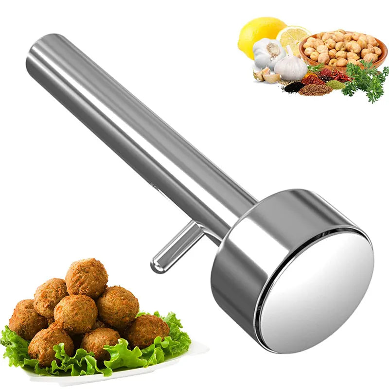 Falafel Meatball Scoop Maker Tools Stainless Steel Professional Falafel Maker Scoop Nonsticky Falafel Mold Kitchen Gadgets