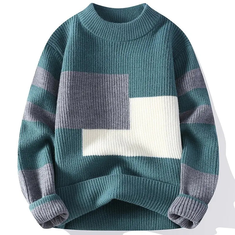 Sweater, Outdoor, Fishing, Fashionable, for Men, Trendy, Cycling, Versatile, for Sport, for Travel, for Leisure, Knitted Sweater