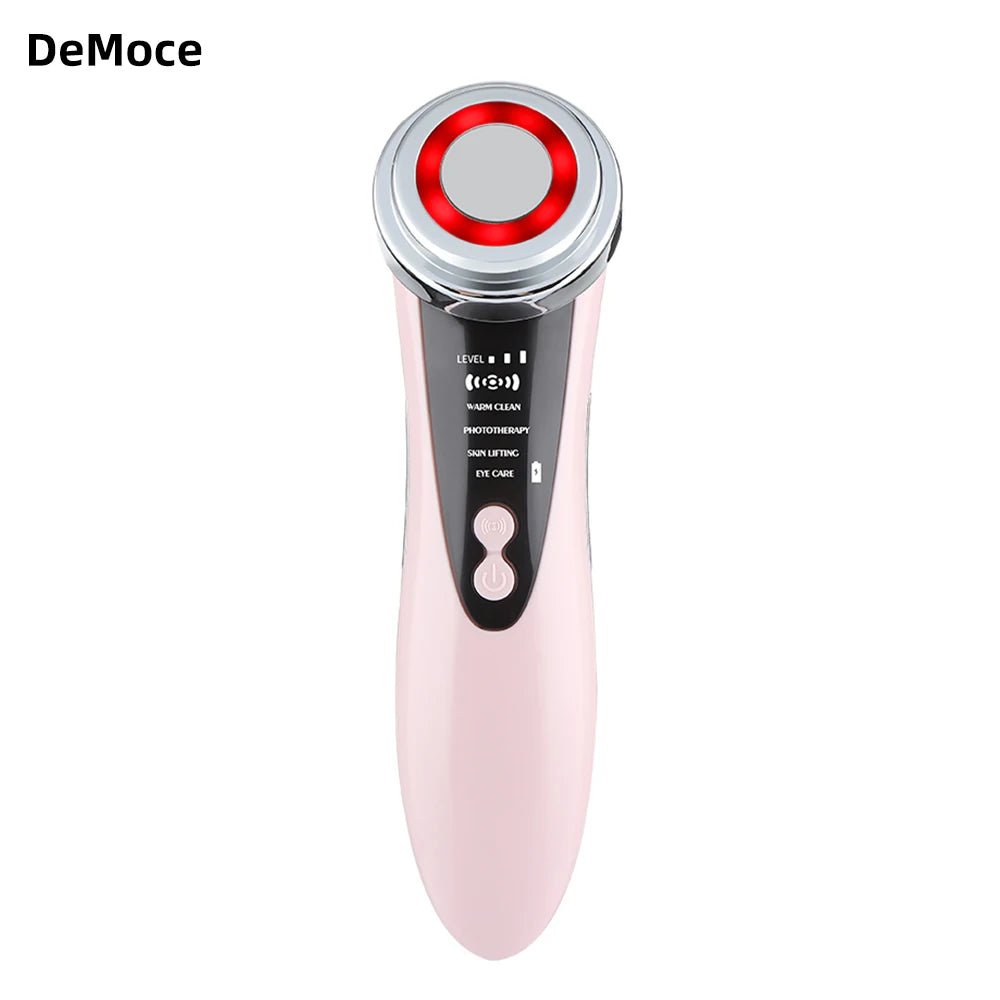 Democe Electric Facial Massage Device Color Clean Face Skin Beauty Machine Warm Cleansing Skin Care Tool Facial Massager