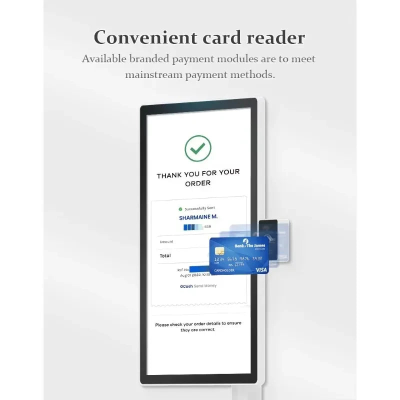 Touch Screen Self-service Ordering System With Printer Support POS hine Restaurant Payment Kiosk