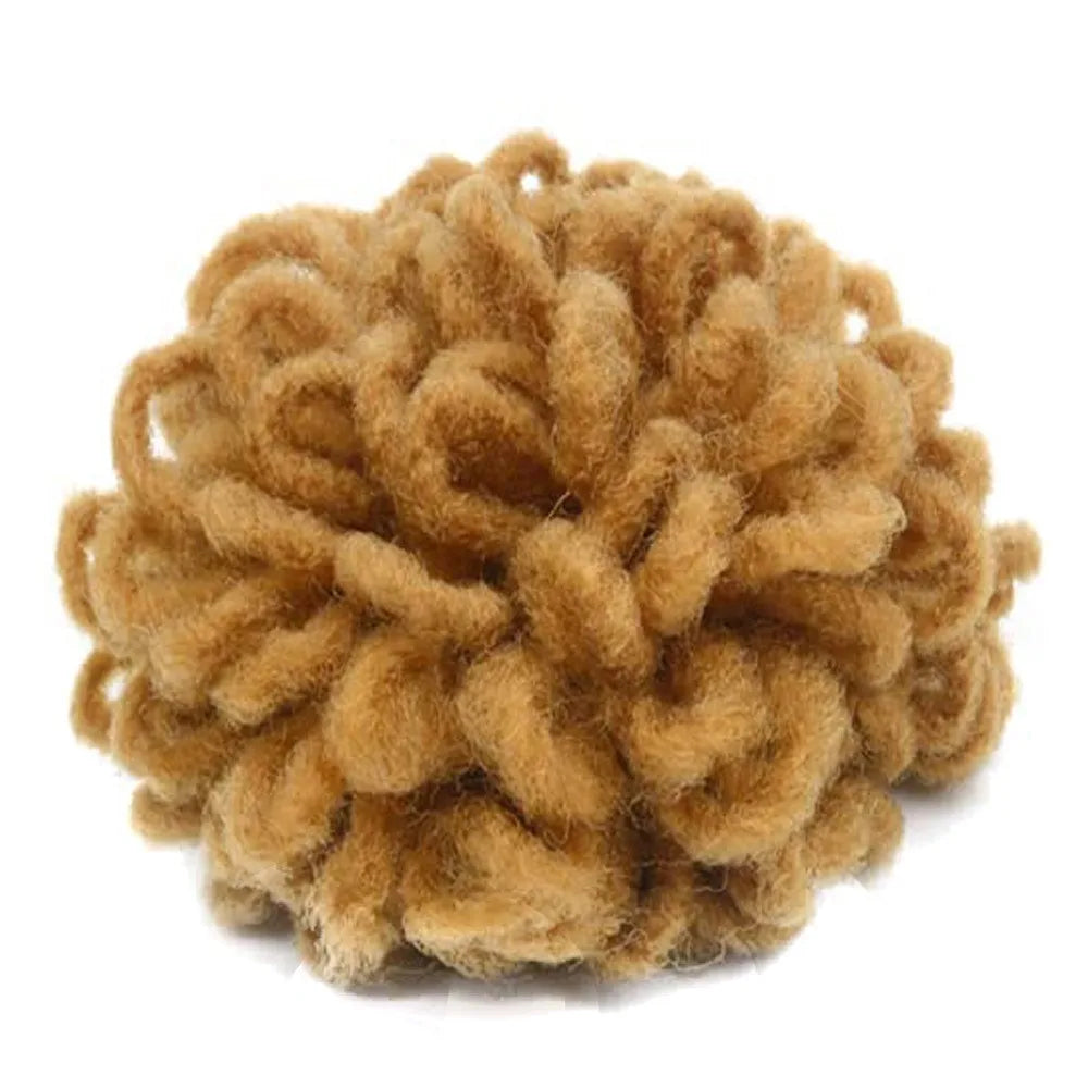 Synthetic DreadLock Afro Puff Hair Bun Drawstring Ponytail Faux Locs Clip In Chignon Hair Pieces for Women Party