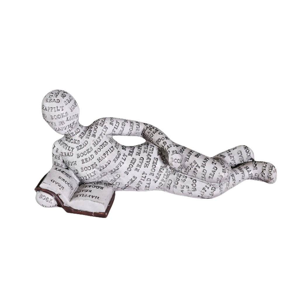 Reading Women Reading Figurines Decor Nordic Modern Thinker Statue Modern Abstract Art Sculpture Resin Bookshelf Decor Gift