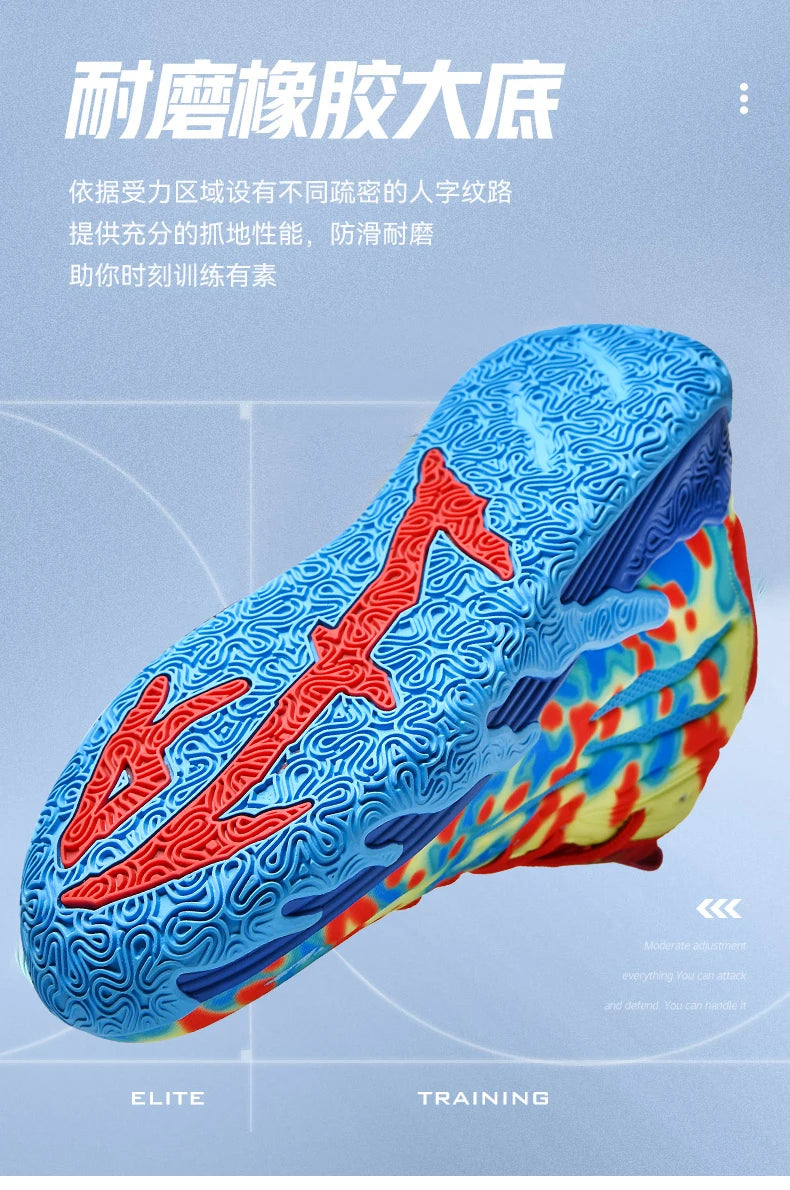 Men Basketball Shoes Field Training High-top Comfortable Non-slip Sports Footwear Luxury Lace-up Flat Sneaker for Men Traf Homme