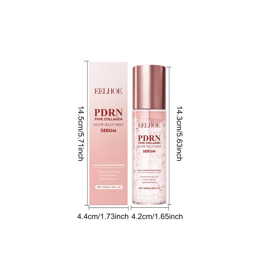 2026 PDRN Pink Collagen Glow Jelly Mist Serum Collagen Essence Spray Nourish Moisturiz Face Serum Toner Improve Drying Skin Care
